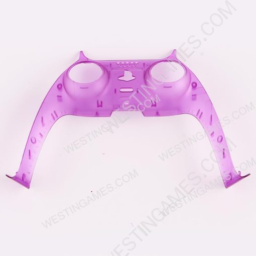 Decorative Strip Handle PC Shell Cover For PS5 Gamepad Controller - Clear Yellow