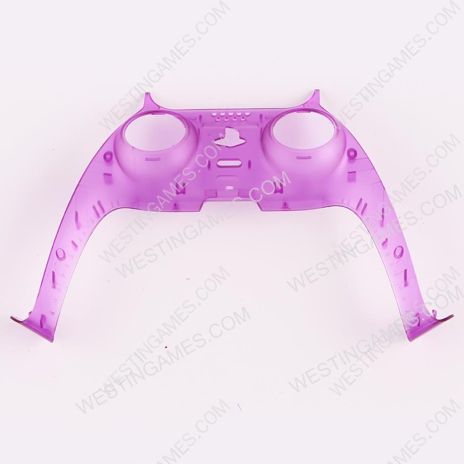 Decorative Strip Handle PC Shell Cover For PS5 Gamepad Controller - Clear Yellow