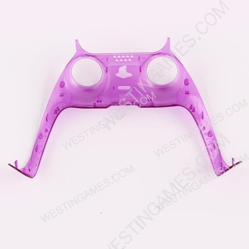 Decorative Strip Handle PC Shell Cover For PS5 Gamepad Controller - Clear Yellow - Image 2