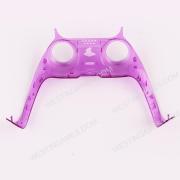 Decorative Strip Handle PC Shell Cover For PS5 Gamepad Controller - Clear Yellow 02