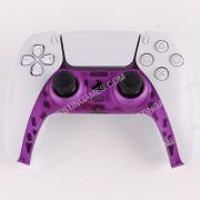 Decorative Strip Handle PC Shell Cover For PS5 Gamepad Controller - Clear Yellow 03