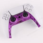 Decorative Strip Handle PC Shell Cover For PS5 Gamepad Controller - Clear Yellow 04