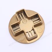 Metal Magnetic Faceted D-Pad Button Replacement for XBOX ONE and X1 Elite 2 Controller Gold 02