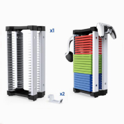 Game Card Storage Box game Disc Stand with Controller and Earphone Handle Grip for PS5/PS4/Switch