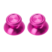 2 PCS Metal Mod Joystick Analogue 3D Thumbsticks for PS5 Wireless Chontroller - Pink