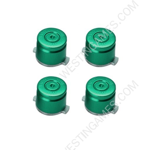 Aluminum ABXY Buttons Bullet Metal Buttons For PS5 Gamepad - Green