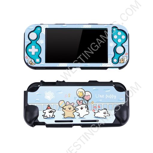Complete Fashion Protective Housing Shell Case for NS Switch Lite - Line puppy