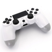 Wireless Dualshock 4 Controller without Logo for Playstation 4 PS4 Slim Pro - White