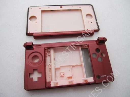 Replacement Full Housing Shell Case with Buttons and Screws for Nintendo 3DS - Flame Red - Image 2