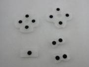 Original Conductive Rubber Pad Set Replacement for PS4 Joystick Controller JDM-010-020 (5Pcs Set) 02