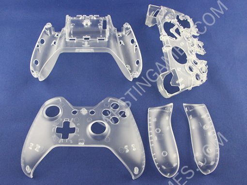 Replacement Complete Clear Housing Shell Case for XBOX ONE Controller - Transparent White - Image 4