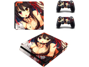 Designer Skin Sticker Colourful for PS4 Slim System + Dualshock 4 Controller Decal - Customs Themes 03