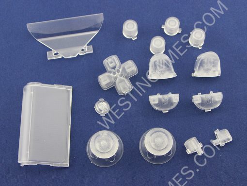 Replacement Complete Housing Shell Case for PS4 Dualshock 4 Controller - Transparent Clear - Image 7