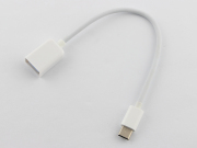 Male to Female OTG Host USB Type-C Converter Adapter Kit Cable - White