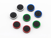 New Silicon Pimple Thumb Grip Analog Stick Cover Caps Dual Color for NS Switch - Black