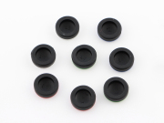 New Silicon Pimple Thumb Grip Analog Stick Cover Caps Dual Color for NS Switch - Black 02