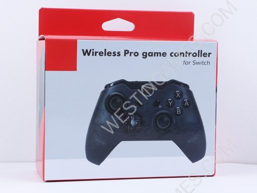 Wireless Bluetooth Pro Gamepad Controller for NS Switch Console - Clear Black