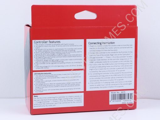 Wireless Bluetooth Pro Gamepad Controller for NS Switch Console - Clear Black - Image 7