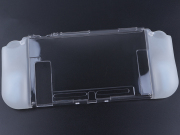 Comfortable PC Frame + TPU Grip Case and Ergonomic Shock-Absorption Cover for NS Switch Clear White 02