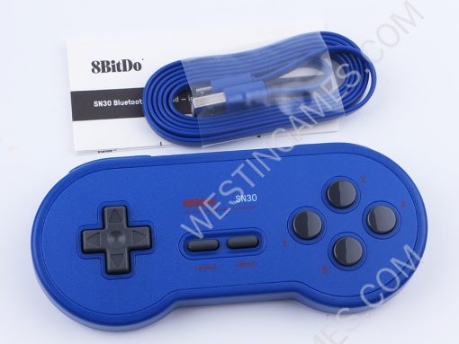 8bitdo SN30 Bluetooth Wireless Game Controller for NS Switch Android IOS MacOS and Windows - Blue - Image 2