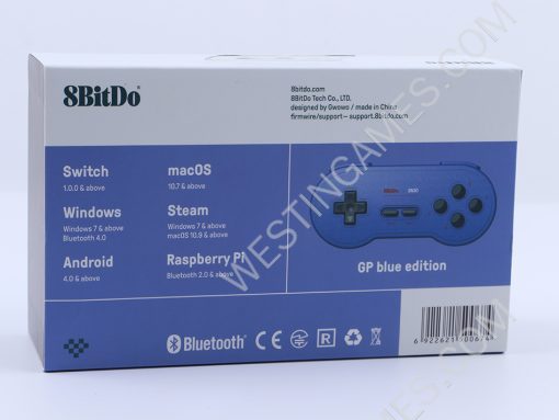 8bitdo SN30 Bluetooth Wireless Game Controller for NS Switch Android IOS MacOS and Windows - Blue - Image 6