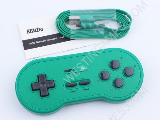 8bitdo SN30 Bluetooth Wireless Game Controller for NS Switch Android IOS MacOS and Windows - Green - Image 2