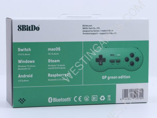 8bitdo SN30 Bluetooth Wireless Game Controller for NS Switch Android IOS MacOS and Windows - Green - Image 7
