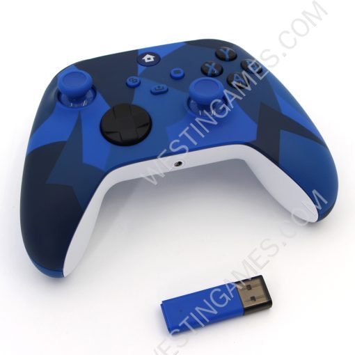 Wireless Game Joysticks Controller with 2.4G Adapter Receiver For Xbox Series X/S Console Windows PC - Camouflage Deep Blue - Image 4