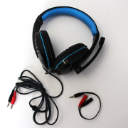 Wired Headphones With Microphone Earphones Gaming Headset For PS4 Xbox One Black-Blue 02