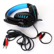 Wired Headphones With Microphone Earphones Gaming Headset For PS4 Xbox One Black-Blue 03
