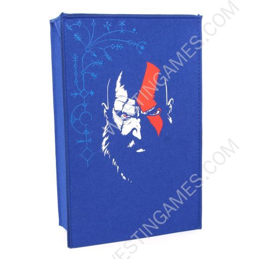 Deep Blue Protective Dust Prevent Cover Sleeve for PS5 Slim Console - God of War 5 - Image 3