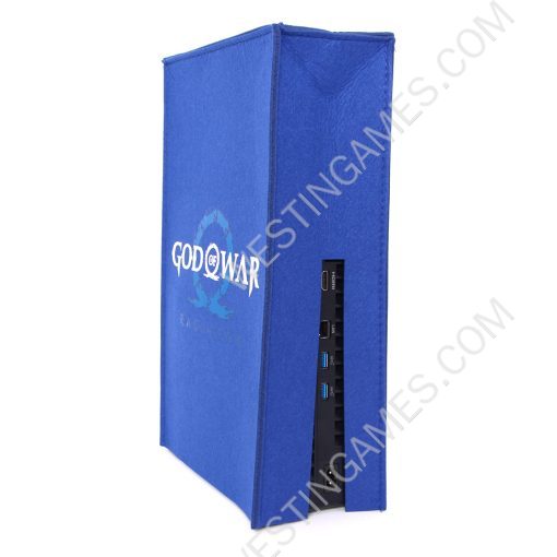 Deep Blue Protective Dust Prevent Cover Sleeve for PS5 Slim Console - God of War 5 - Image 6