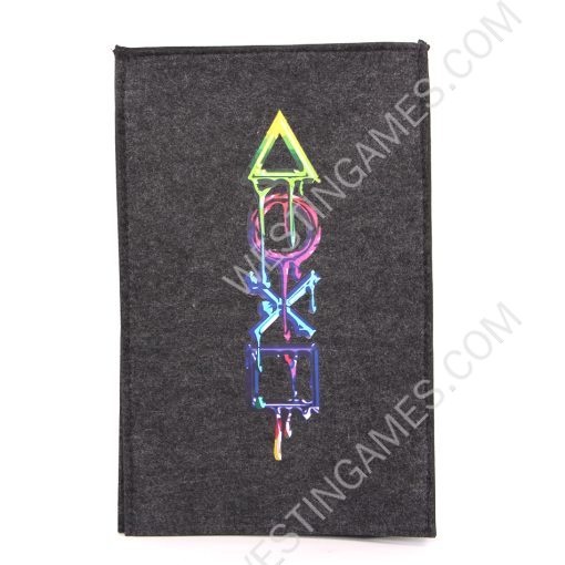 Black Protective Dust Prevent Cover Sleeve for PS5 Slim Console - PS Logo