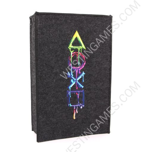 Black Protective Dust Prevent Cover Sleeve for PS5 Slim Console - PS Logo - Image 3