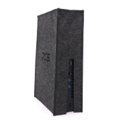 Black Protective Dust Prevent Cover Sleeve for PS5 Slim Console - PS Logo 06