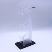 Universal 3-Layer Controller Holder and Headphone Holder PS5 PS4 Storage Holder Transparent+Black 02