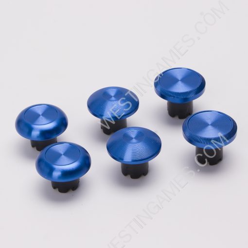 6Pcs Metal Thumbsticks Analog Joystick Replacement for PS5 Edge Controller Blue