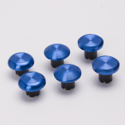 6Pcs Metal Thumbsticks Analog Joystick Replacement for PS5 Edge Controller Blue