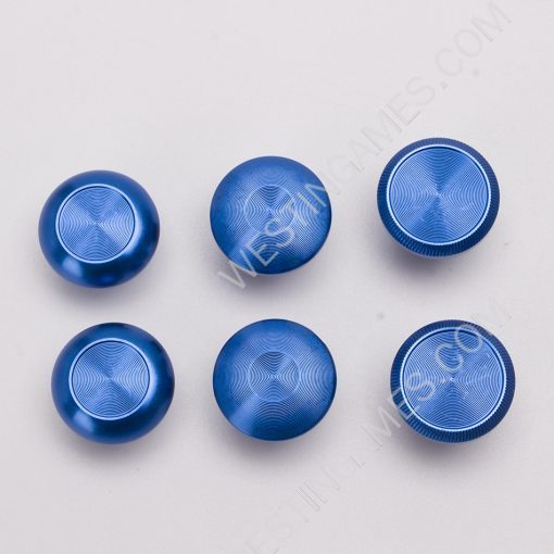 6Pcs Metal Thumbsticks Analog Joystick Replacement for PS5 Edge Controller Blue - Image 2