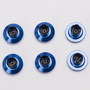 6Pcs Metal Thumbsticks Analog Joystick Replacement for PS5 Edge Controller Blue 04