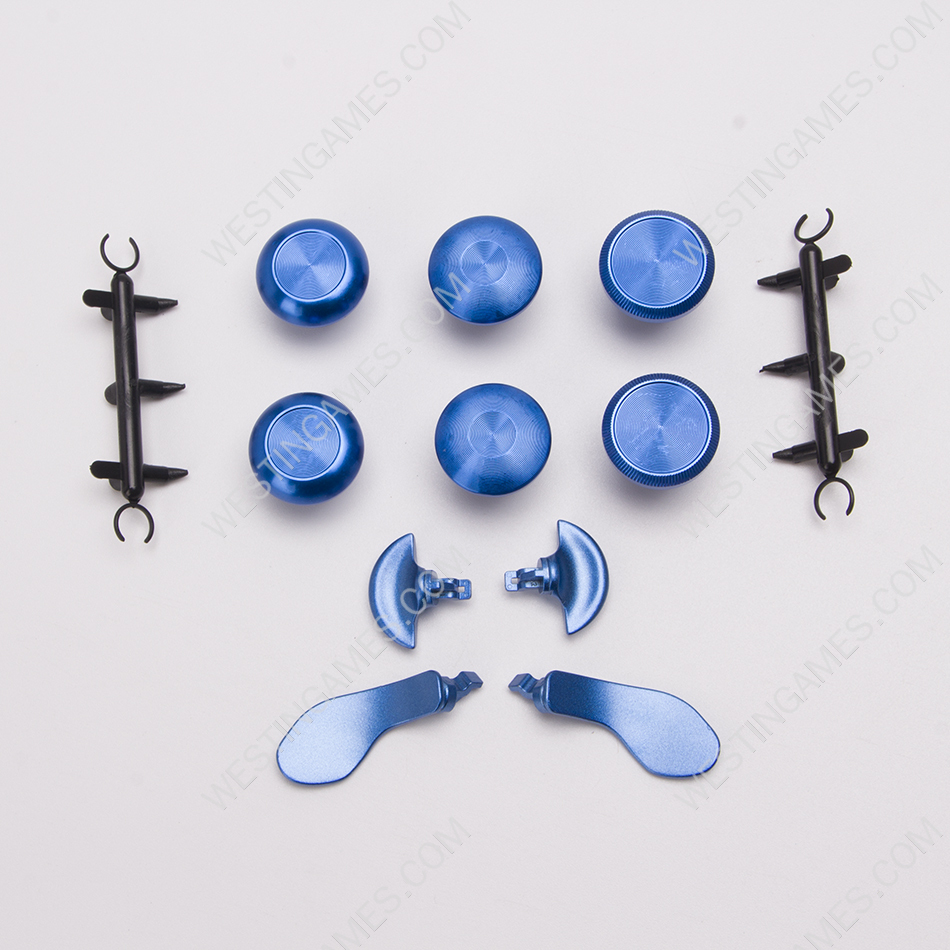 6Pcs Metal Thumbsticks Analog Joystick Replacement for PS5 Edge Controller Blue - Image 6