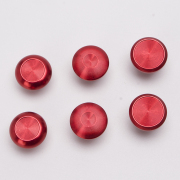 6Pcs Metal Thumbsticks Analog Joystick Replacement for PS5 Edge Controller Red 02