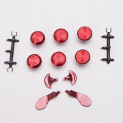 6Pcs Metal Thumbsticks Analog Joystick Replacement for PS5 Edge Controller Red 06