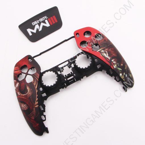 Replacement Fashion Top and Buttom with Touch Pad Housing Case Cover for PS5 v2.0 v3.0 Controller - Call of Duty 3