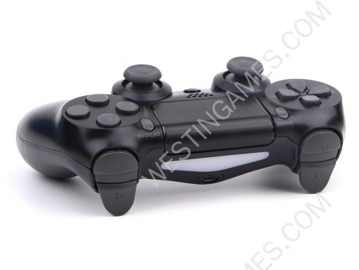 Wireless Dualshock 4 Controller without Logo for Playstation 4 PS4 Slim Pro - Black - Image 3
