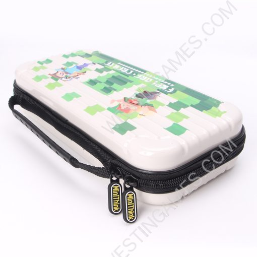 White Protective Storage Hard Case Carrying Bag for Switch and OLED - Minecraft - Image 5