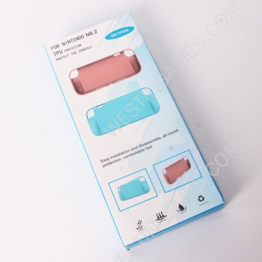Comfortable Soft TPU Grip Case and Ergonomic Shock-Absorption Cover for NS Switch - Clear