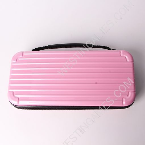 Pink Protective Storage Hard Case Carrying Bag for Switch and OLED - Rainbow Kirby - Image 3