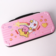 Pink Protective Storage Hard Case Carrying Bag for Switch and OLED - Rainbow Kirby 04