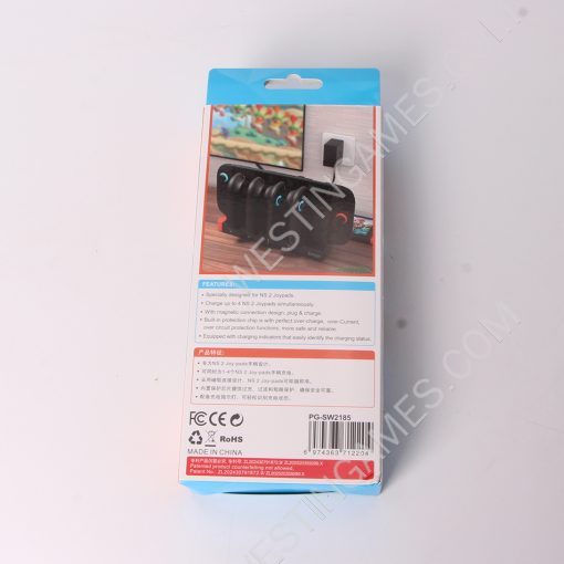 Magnetic 4-Slot Controller Charger Station PG-SW2185 for Switch 2 Joy con - Image 3